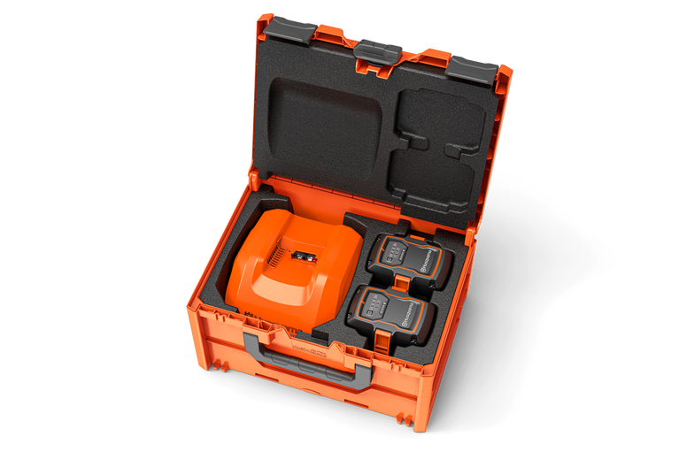 Husqvarna akude ja laadija komplekt BC1-UN 2xB220X+C500X